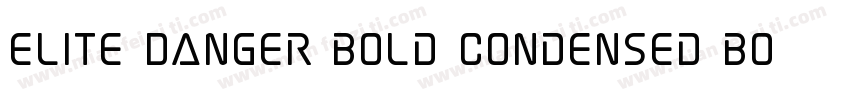 Elite Danger Bold Condensed Bold Co字体转换